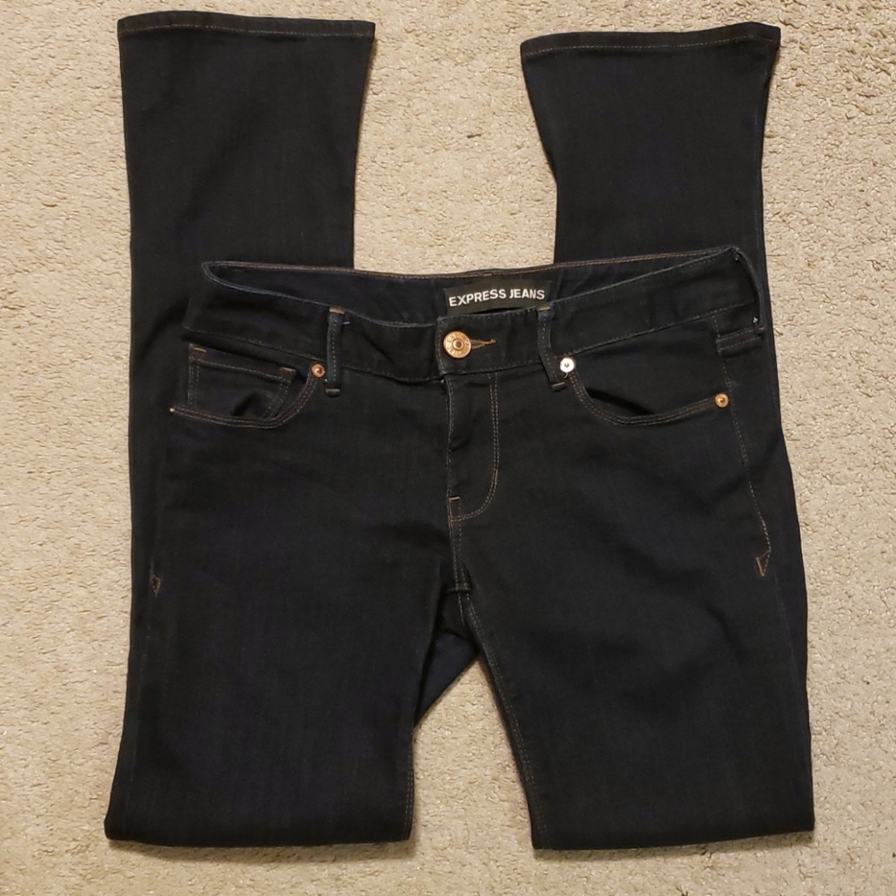 Express dark wash Skyscraper jean